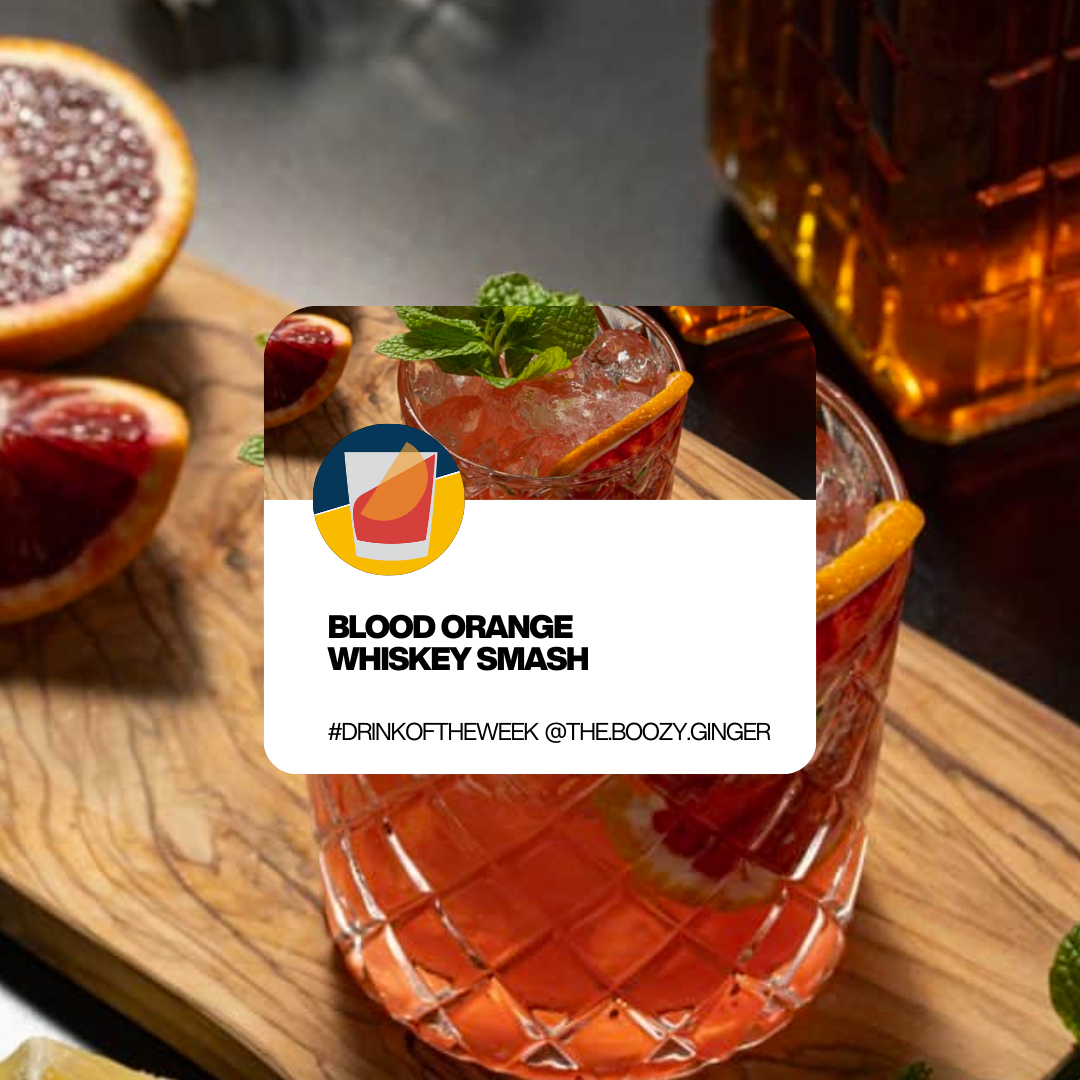 Drink of the Week: Cranberry Orange Bourbon Smash by @the.boozy.ginger