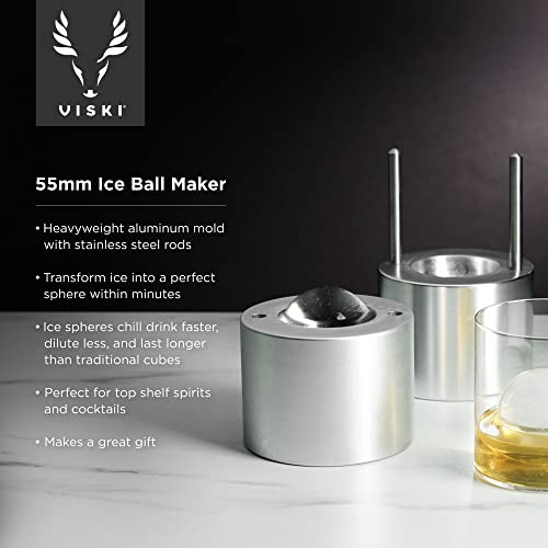 Glacio Clear Sphere Ice Duo | Crystal Clear Ice Ball Maker